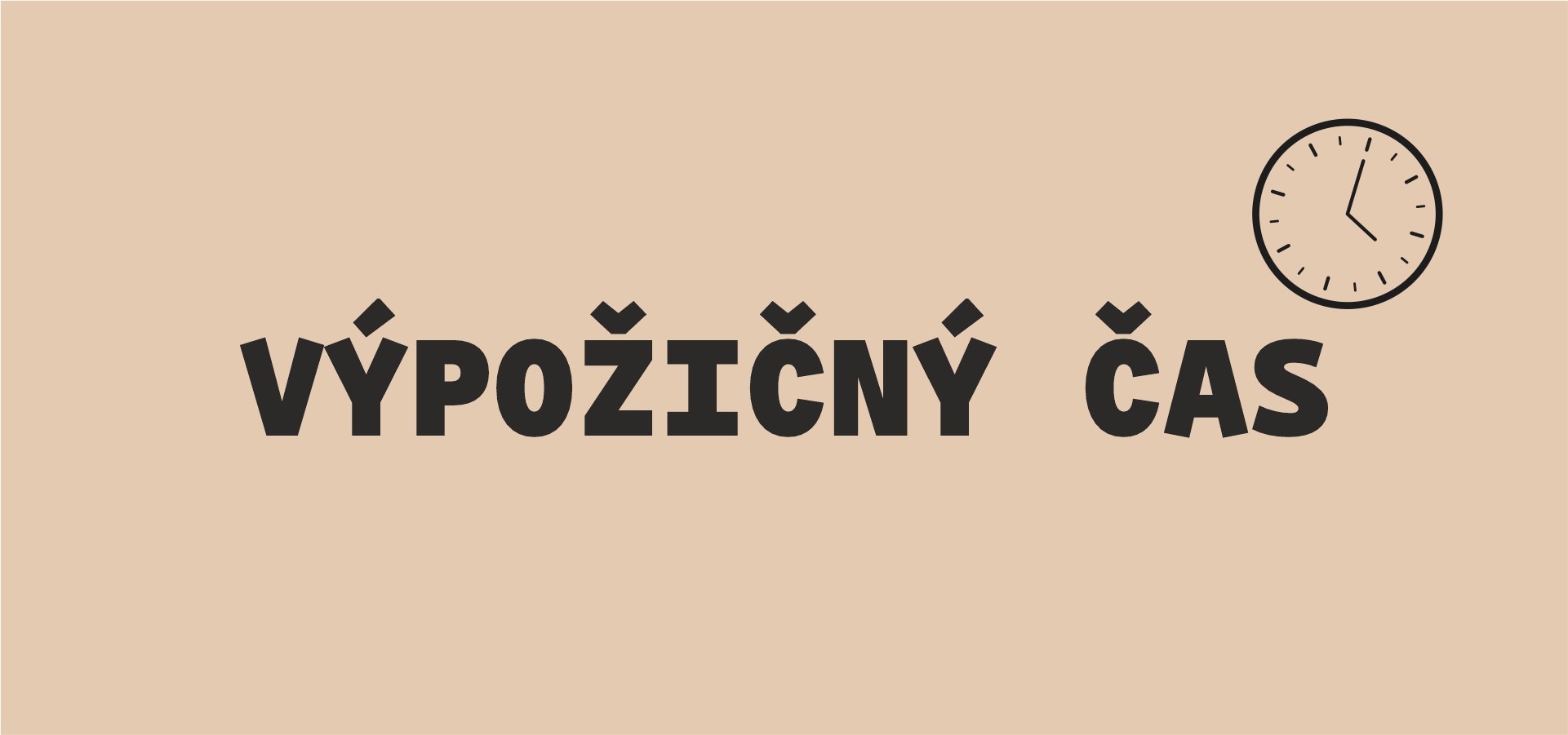 Ilustračný banner - Výpožičný čas - bez ďalších informácií.